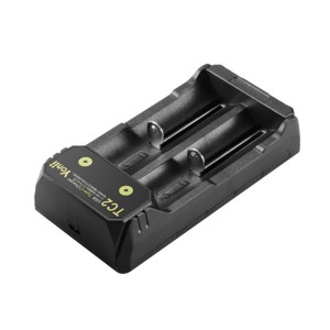 Yonii TC2 Type C 18650 lithium ion battery charger 26650 dual slot flashlight 21700 charger 2A rechargeable battery charger